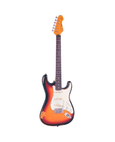 V6 ICON Distressed Sunset Sunburst