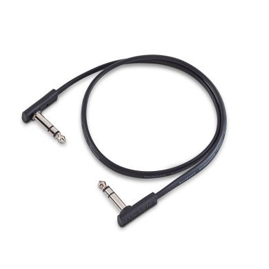 Flat Patch TRS Cable Black 60cm