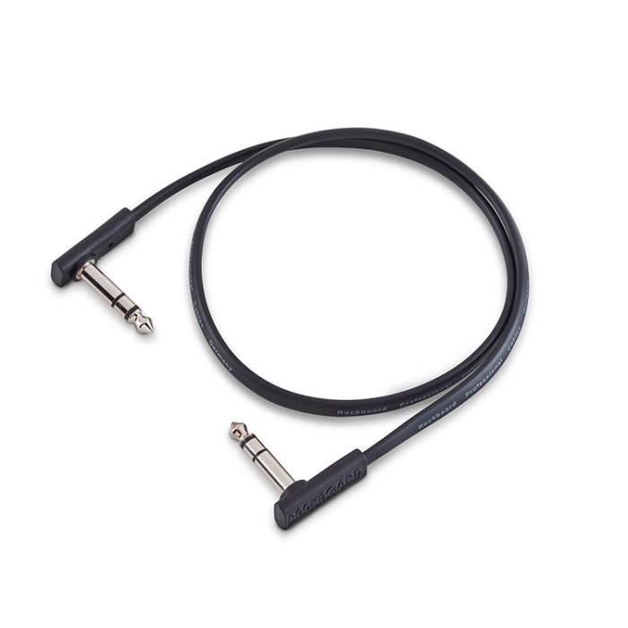 Flat Patch TRS Cable Black 60cm
