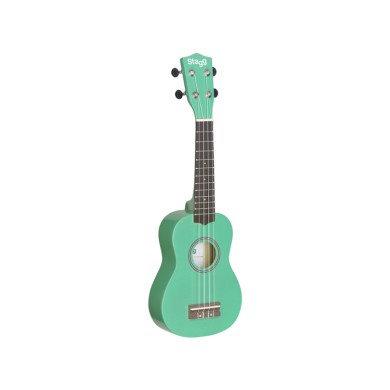 Ukulele soprano verde con borsa