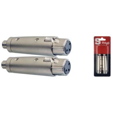 Adattatore 1xXlr F/1xRca F Cnf.2pcs