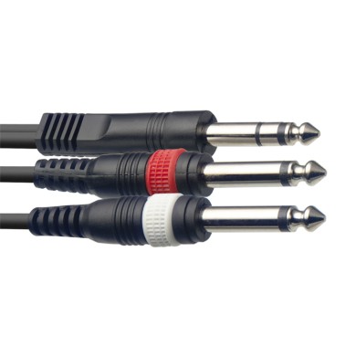 Cavo audio 3m 2xJack 6,3 M MO/Jack 6,3 M ST