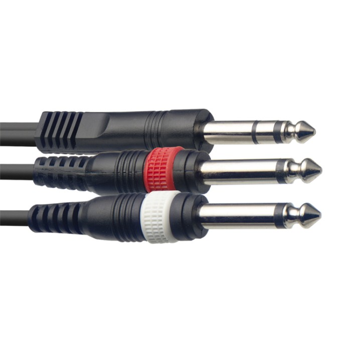 Cavo audio 3m 2xJack 6,3 M MO/Jack 6,3 M ST