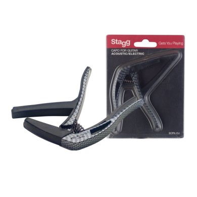 Capotasto per acustica/elettrica carbon fiber