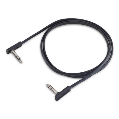 Flat Patch TRS Cable Black 120cm