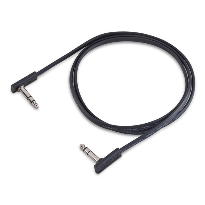 Flat Patch TRS Cable Black 120cm