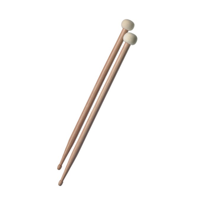 Bacchette in hickory 5A/Mallet in feltro 30mm