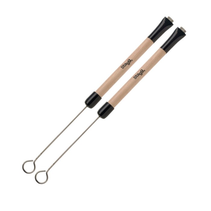 Spazzole telescopiche acciaio impugnatura in legno