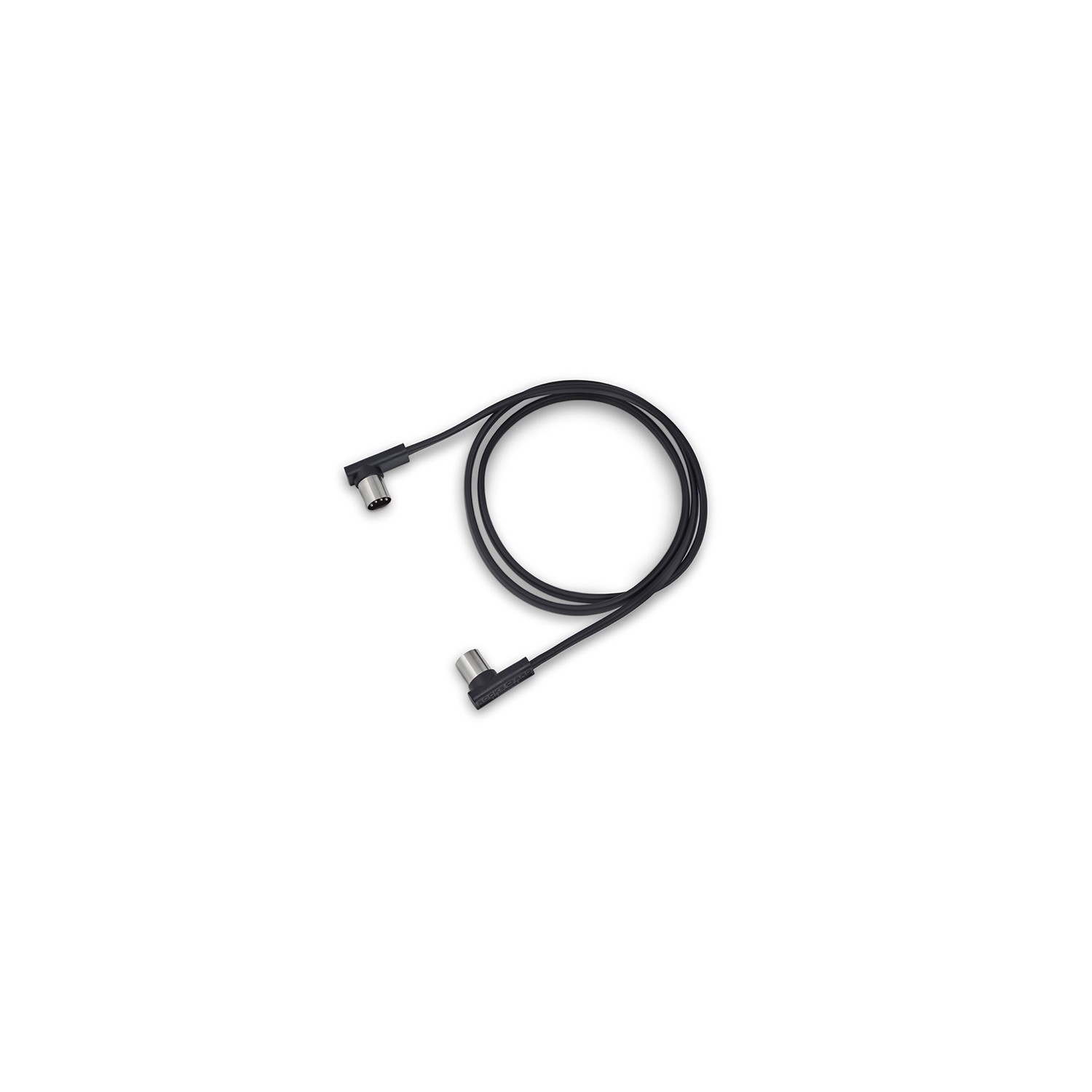 Flat Patch Midi Cable Black 100cm