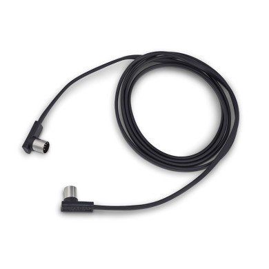 Flat Patch Midi Cable Black 200cm