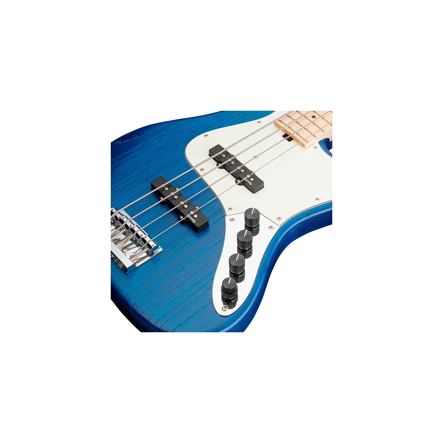 MetroLine JJ Bass 4 21 Vintage Ocean Blue Satin