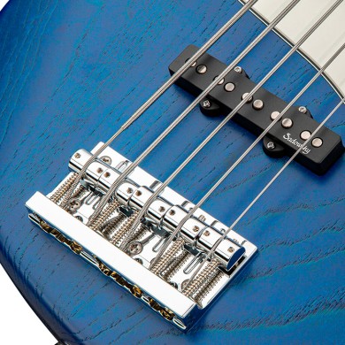 MetroLine JJ Bass 5 24 Vintage Ocean Blue Satin