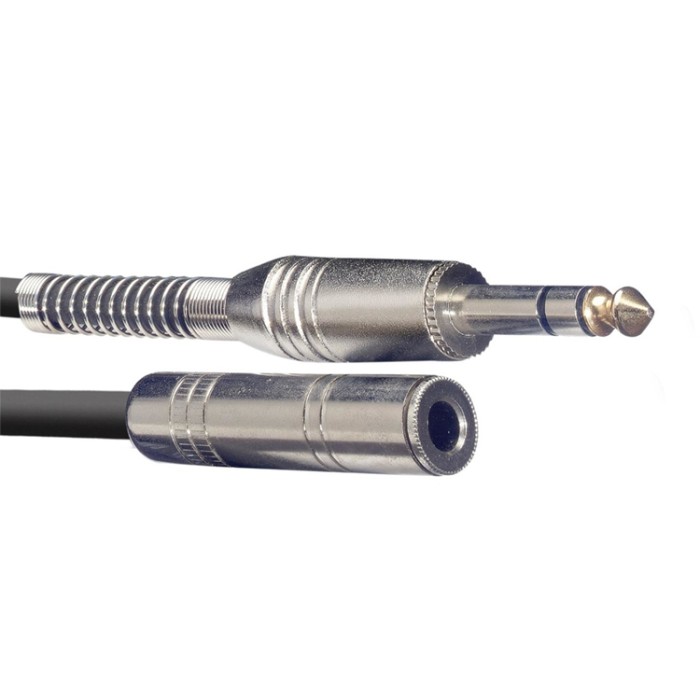 Cavo audio 6m Jack 6,3 M ST/Jack 6,3 F ST