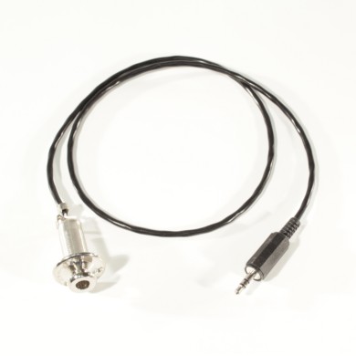 End pin jack bulk cromato con cavo