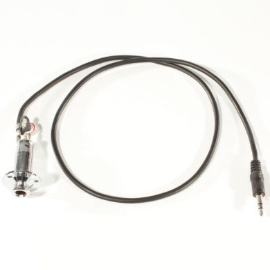 End pin jack bulk cromato con cavo