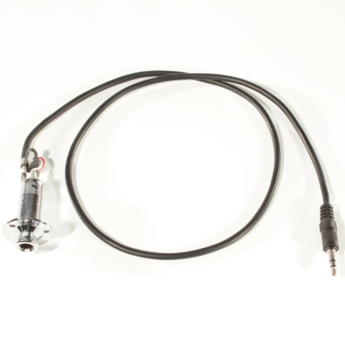 End pin jack bulk cromato con cavo
