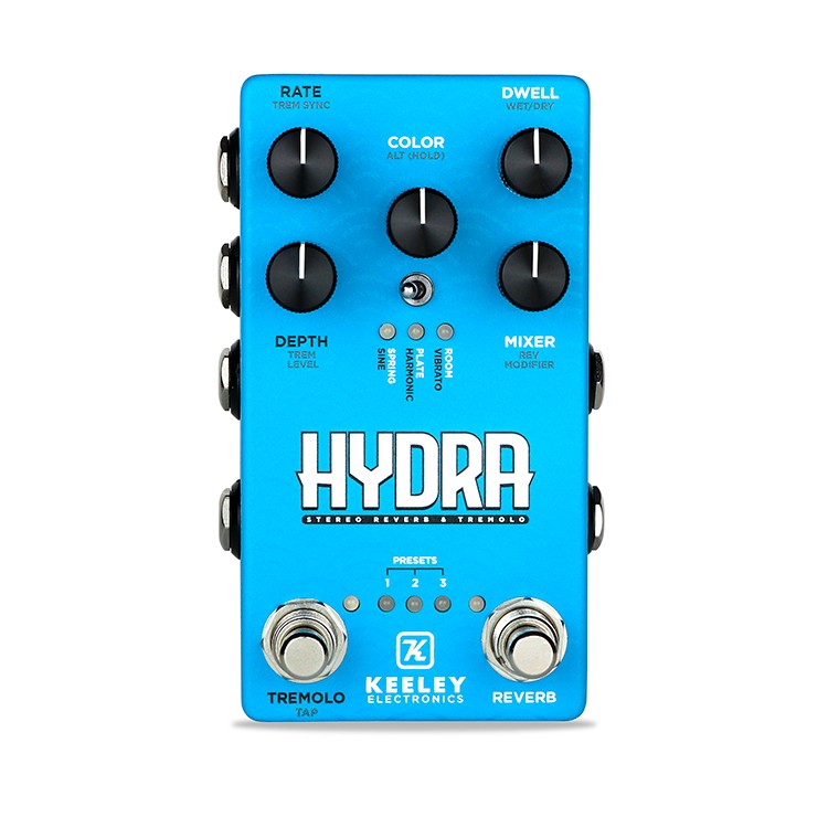 Hydra Stereo Reverb and Tremolo