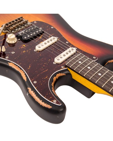 V6 HSS ICON Distressed Sunburst