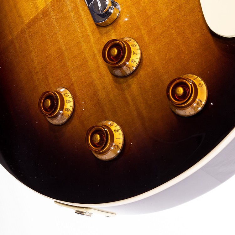 LP Style Flame Brown Sunburst