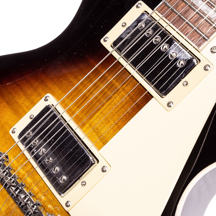 LP Style Flame Brown Sunburst