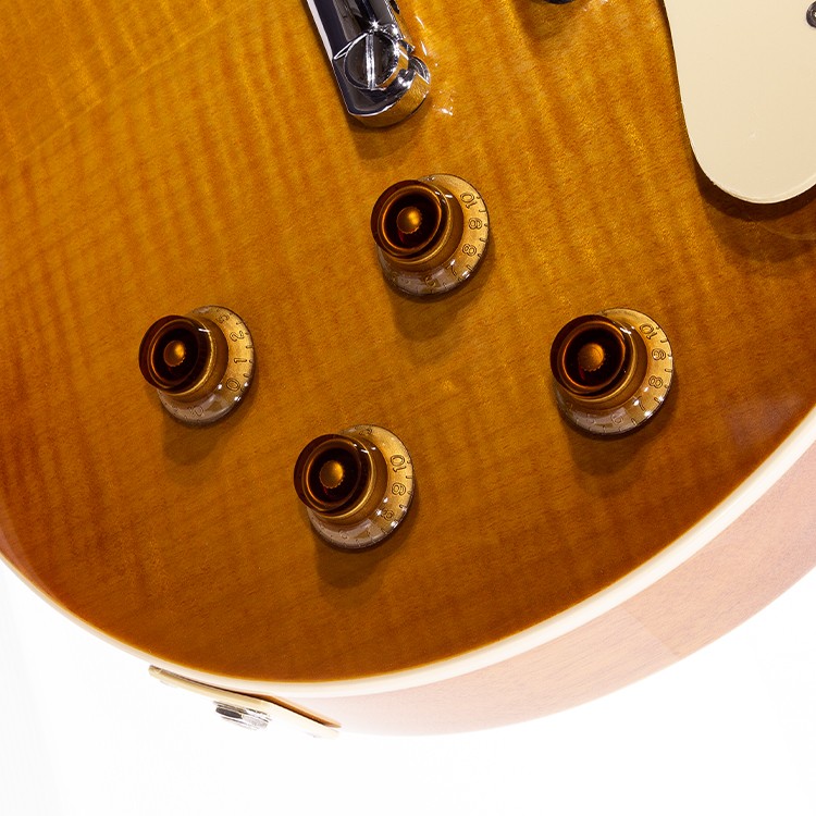 LP Style Flame Honey Burst