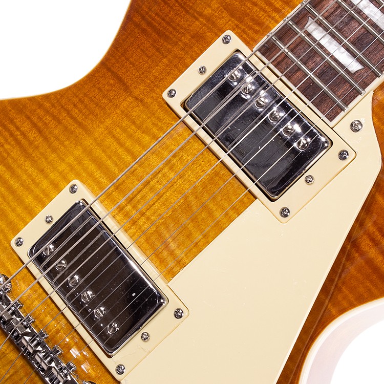 LP Style Flame Honey Burst