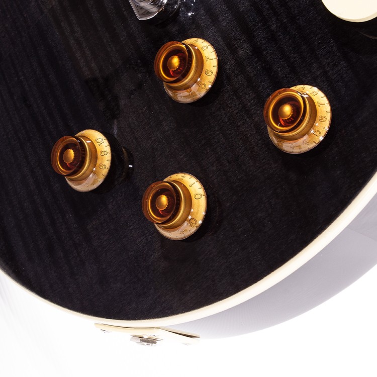 LP Style Flame See Through Black