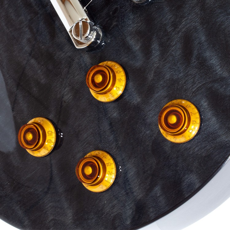 LP Style Quilted See Through Black