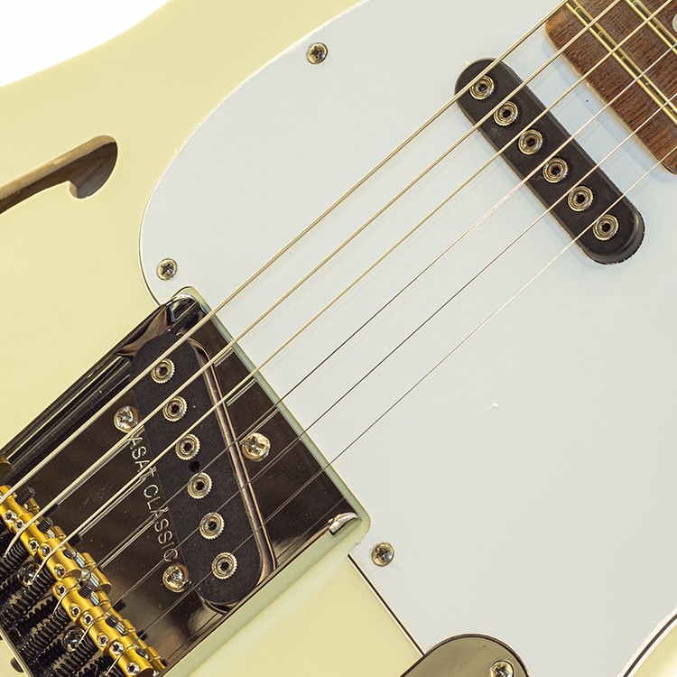 ASAT Classic Semi-Hollow Vintage White