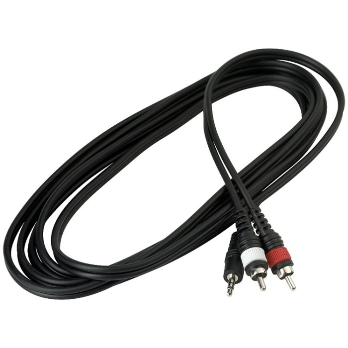 Cavo 3m 1x Jack 3,5 M ST/2x RCA M