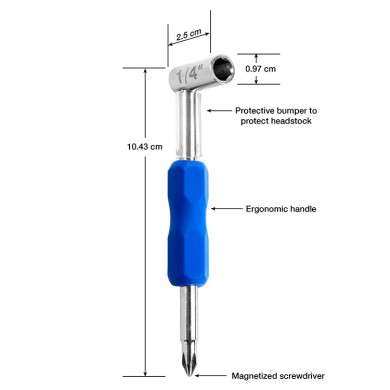 Premium Truss Rod Wrench - 1/4 5.5x3
