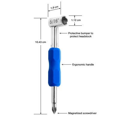 Premium Truss Rod Wrench - 5/16 5.5x3