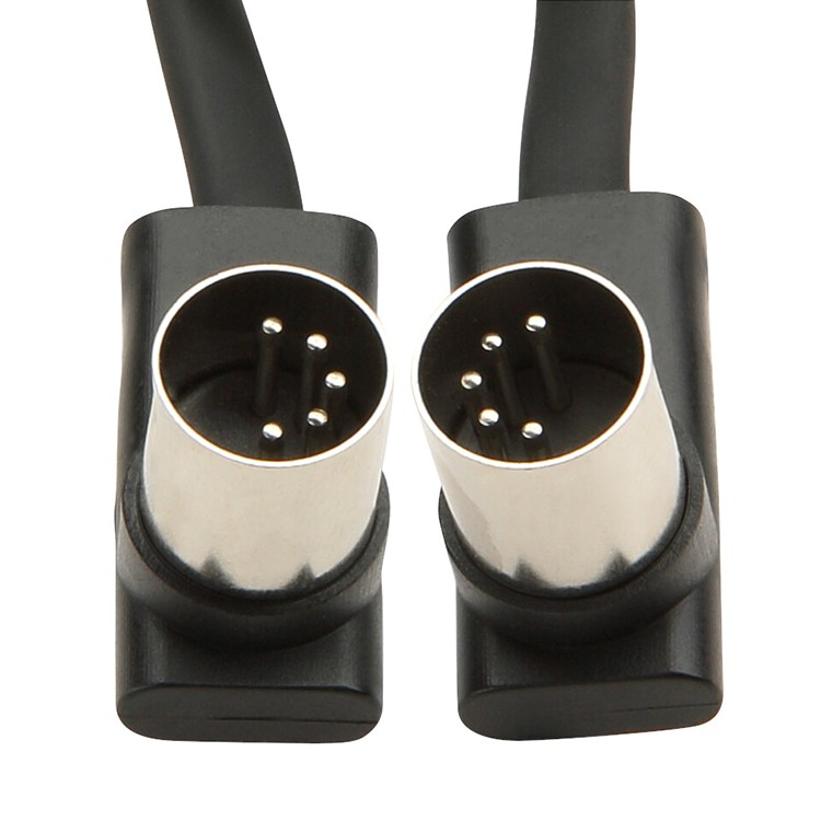 Flat Patch Midi Cable Black 300cm