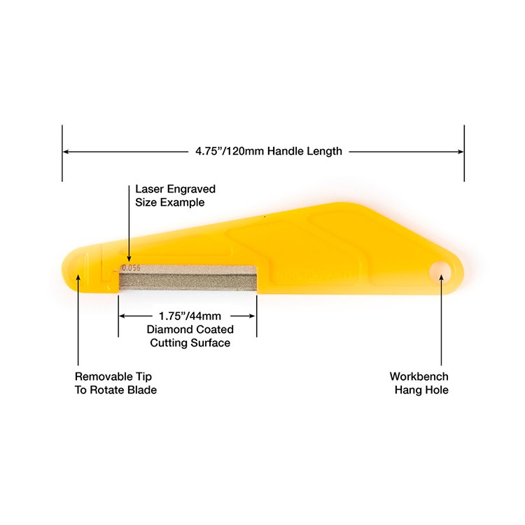 Diamond Coated Nut File 046