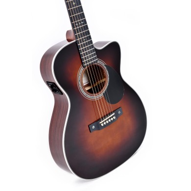 1 OM cutaway elettrificata sunburst