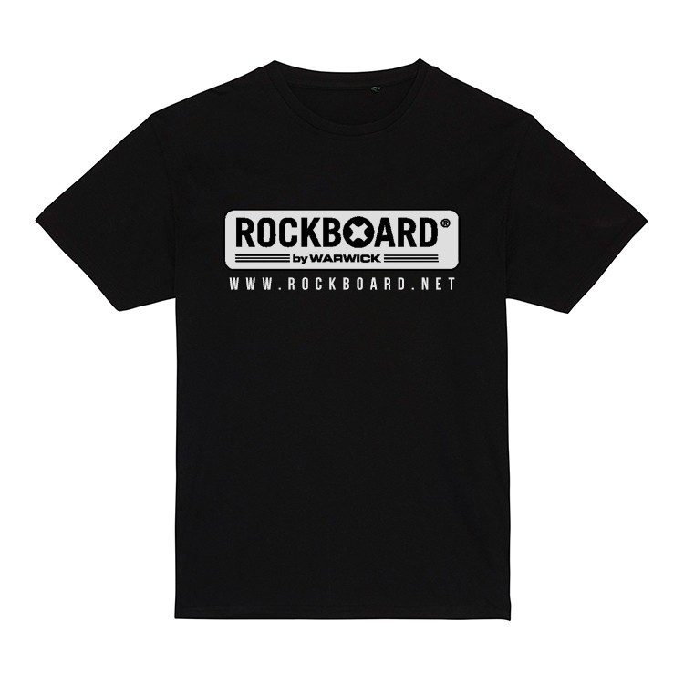 T-Shirt nera con logo bianco RockBoard Tg.L