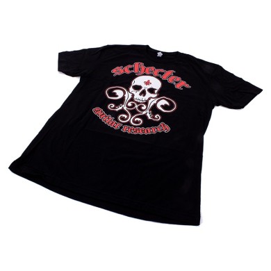 T-Shirt Schecter nera SLS skull Tg.L