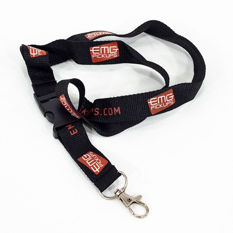 Laccetto portachiavi nero EMG