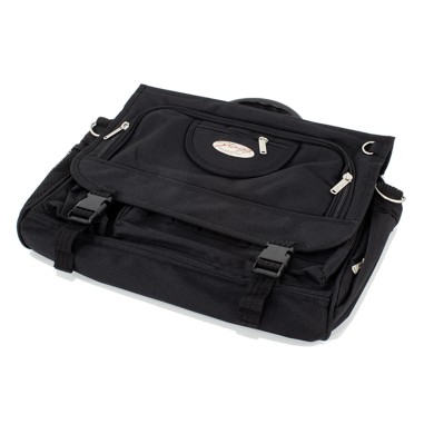 Borsa Stagg nera con tracolla