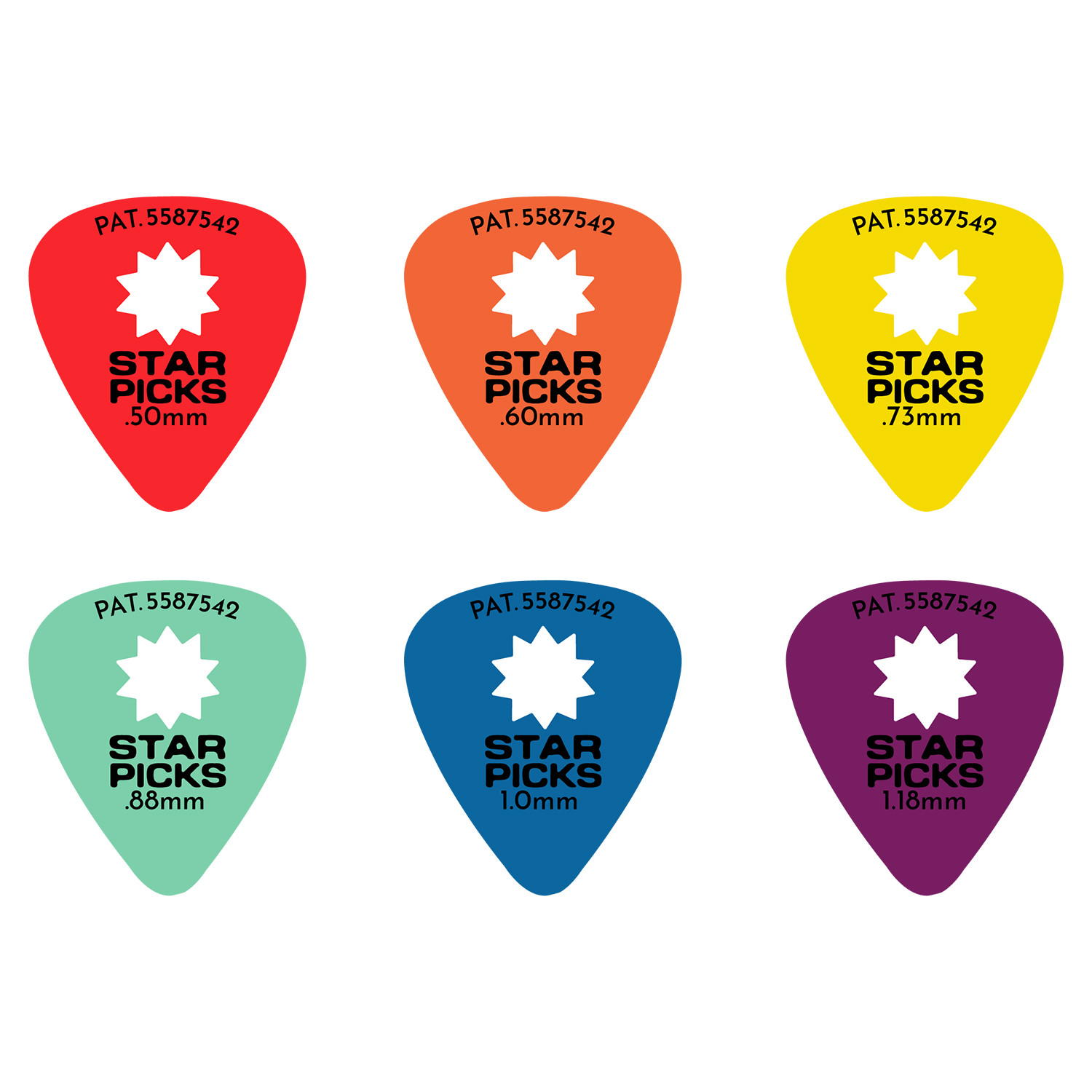 Box plettri assortiti 432pcs