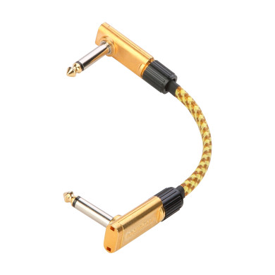 Flat Patch Cable Vintage Tweed 10cm