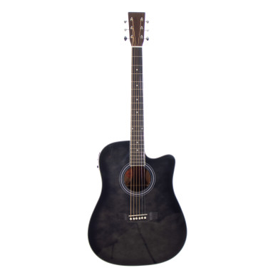 Dreadnought cutaway elettrificata nero