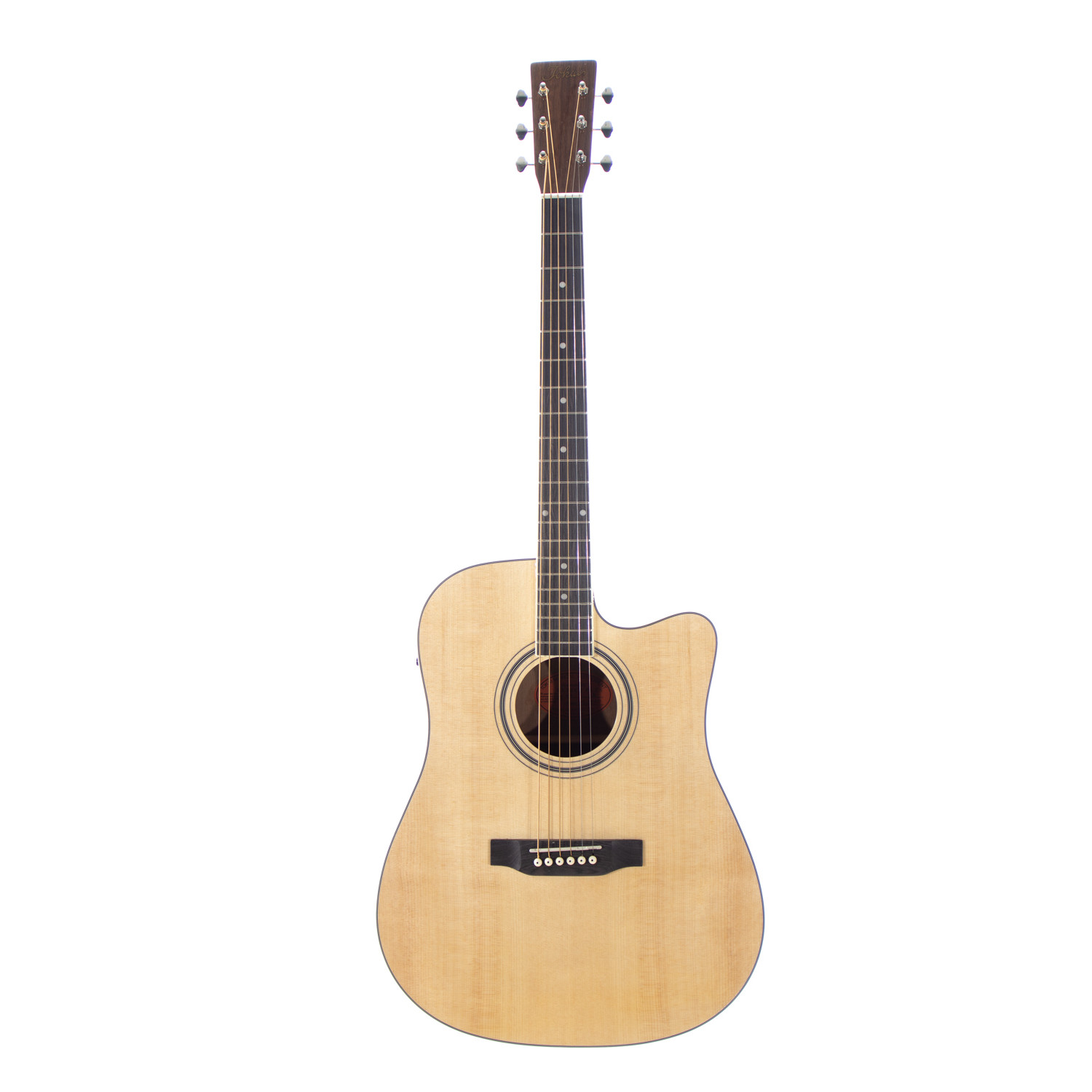 Dreadnought cutaway elettrificata natural