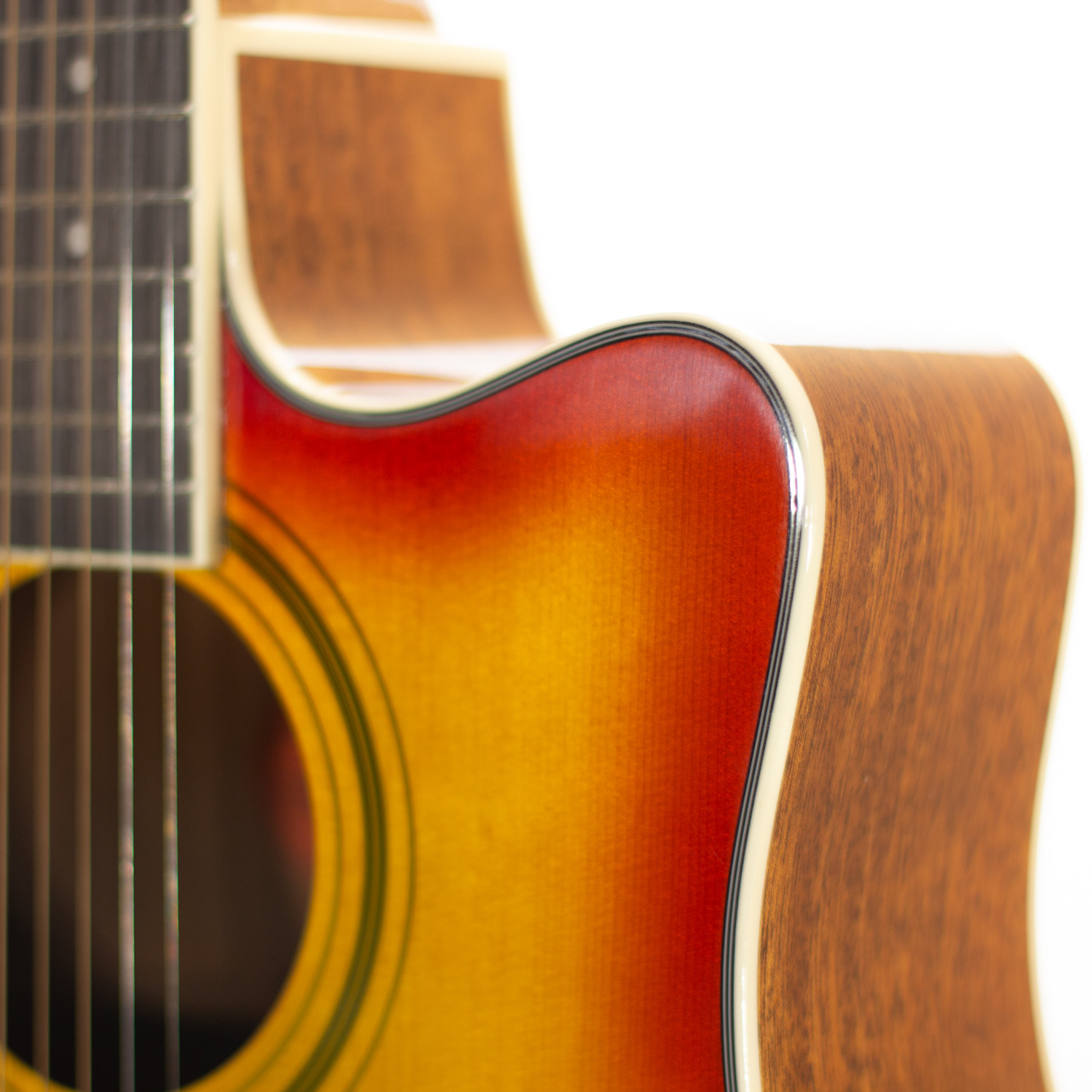 Dreadnought cutaway elettrificata cherryburst