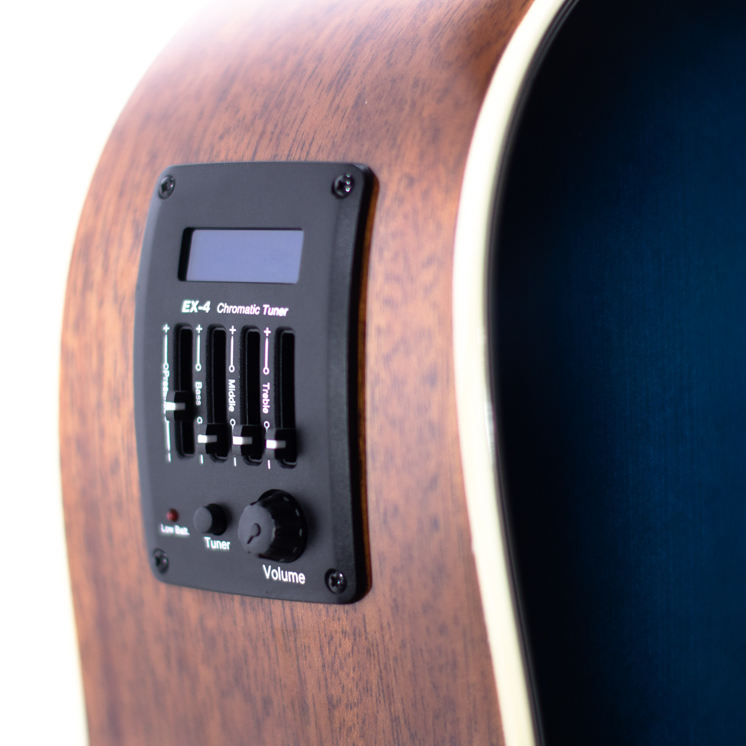 Dreadnought cutaway elettrificata blu