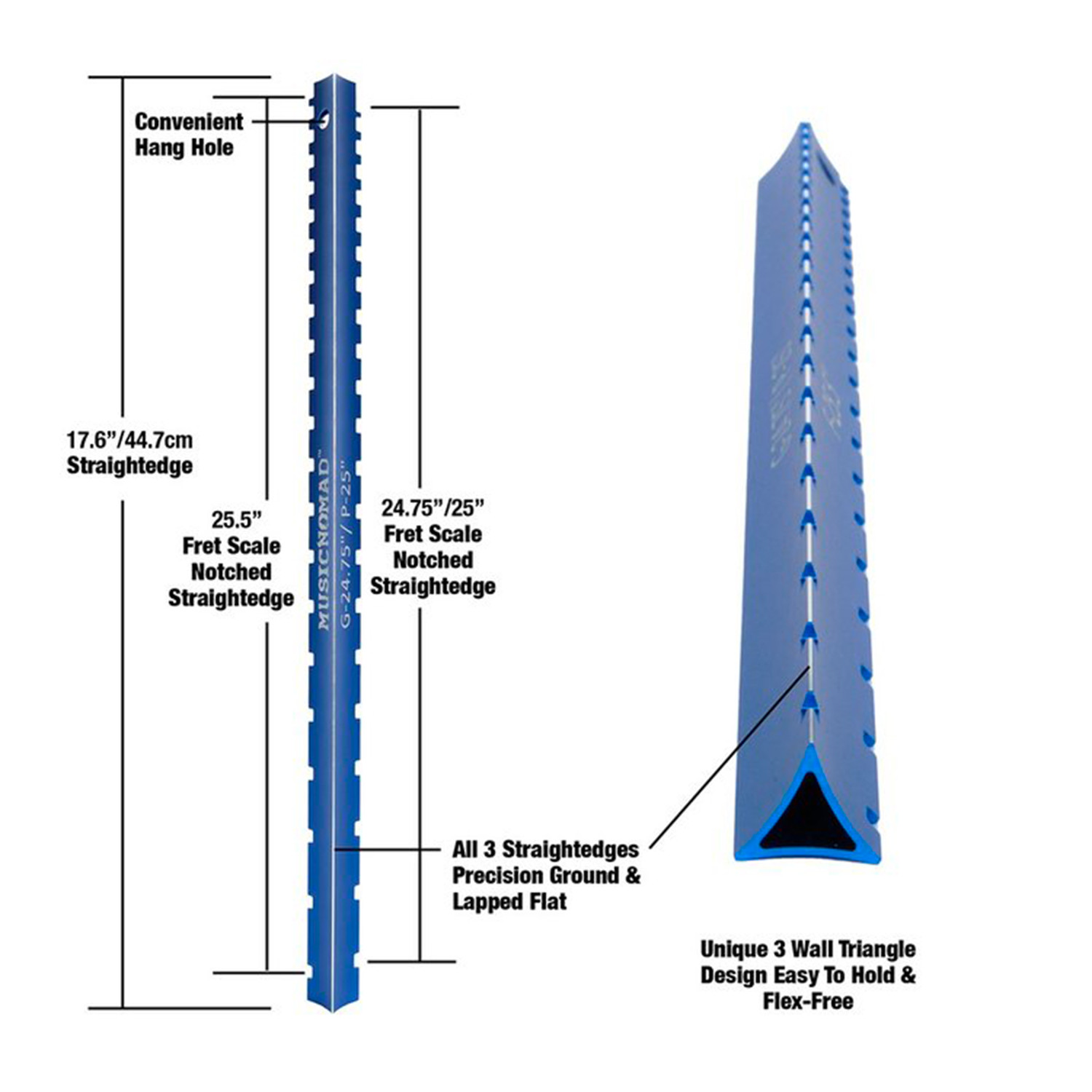 Tri-Beam - 3 in 1 Dual Notched and Precision Strai