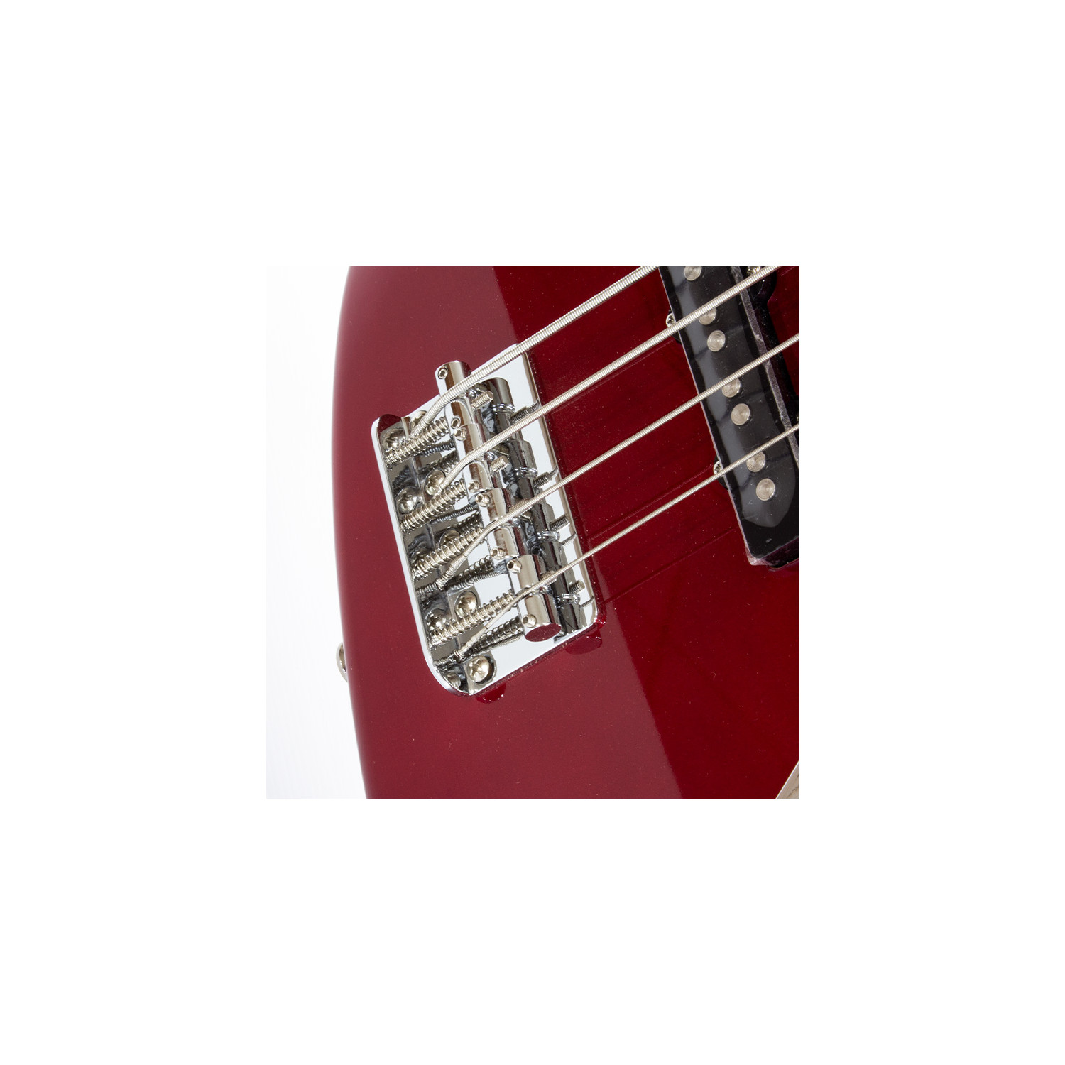 J Bass Style Metallic Red