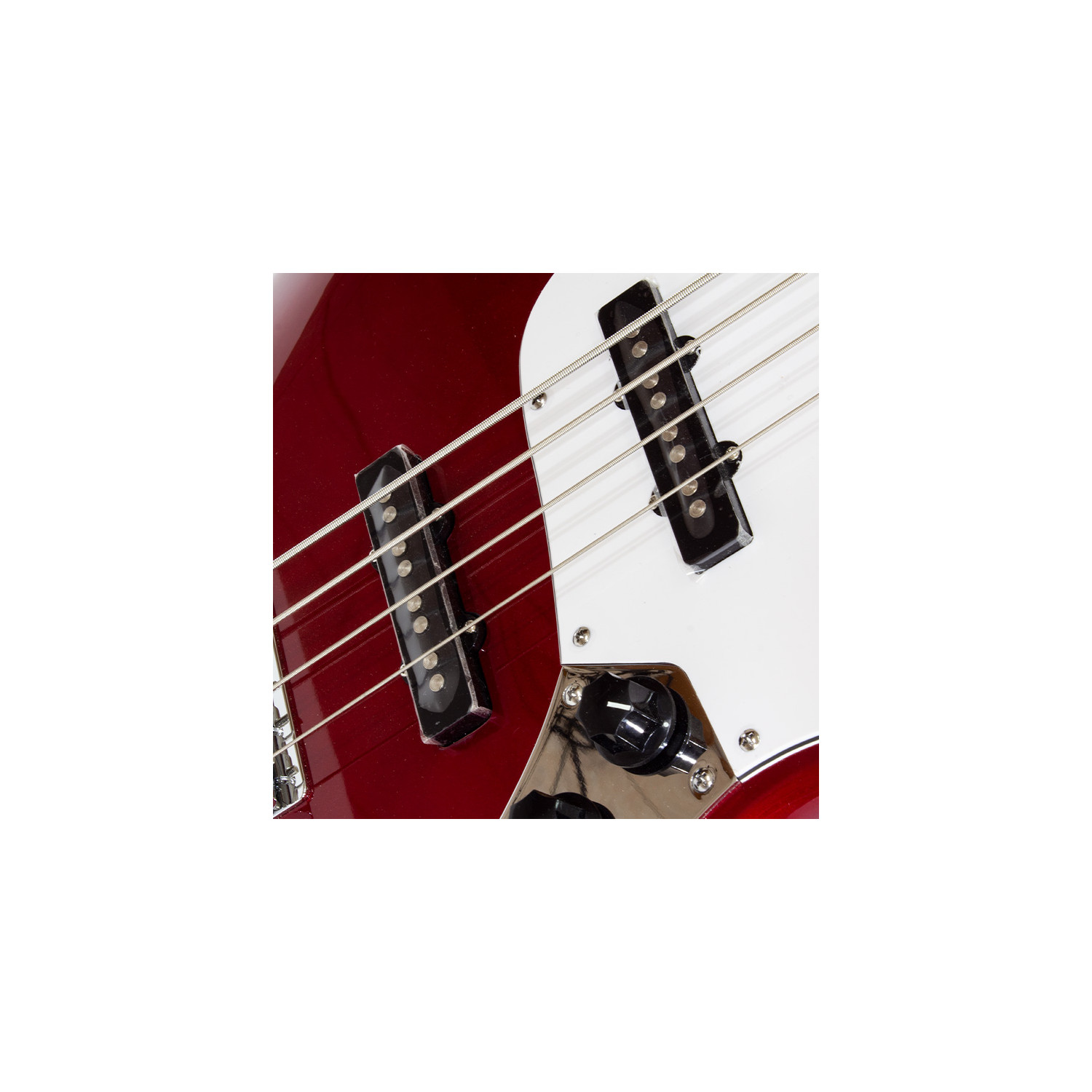 J Bass Style Metallic Red