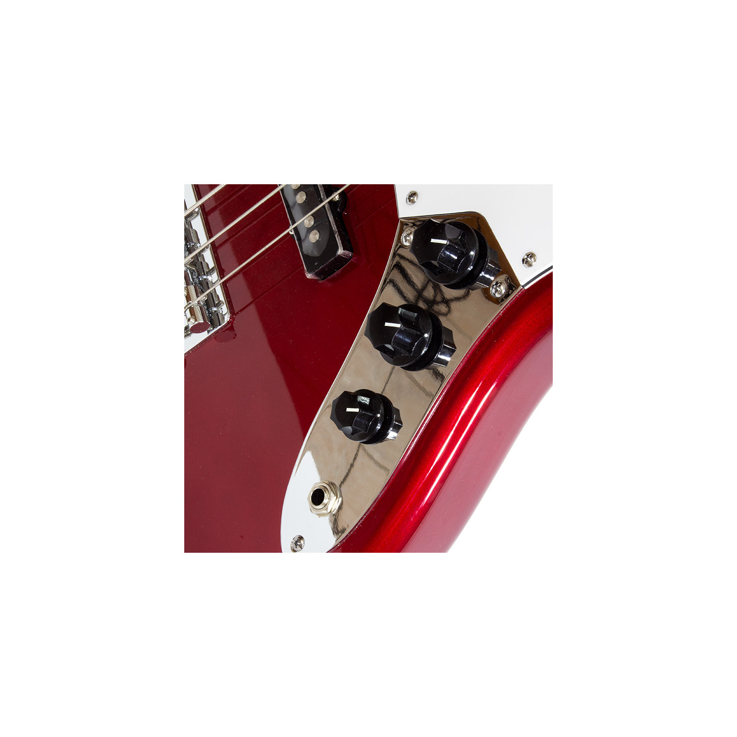 J Bass Style Metallic Red