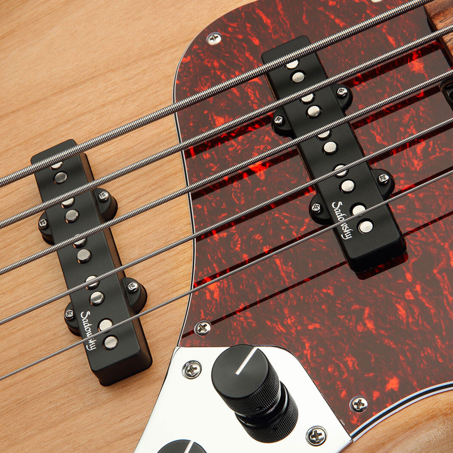 MetroLine JJ Bass 5 24 Single Cut Natural Satin